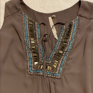 Beaded Sleeveless Top